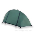 1.7 kg de montañismo verde Trekking doble carpa